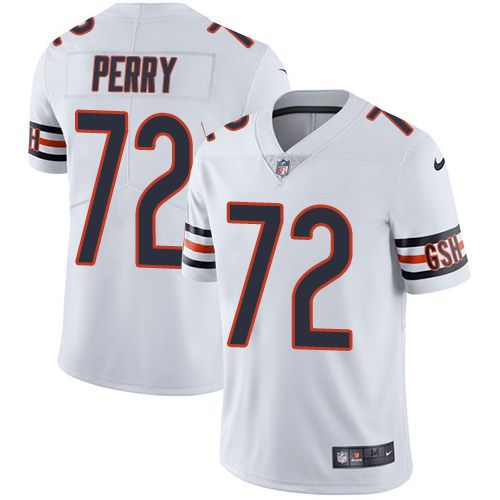 Men Chicago Bears 72 William Perry Nike White Limited Player NFL Jersey